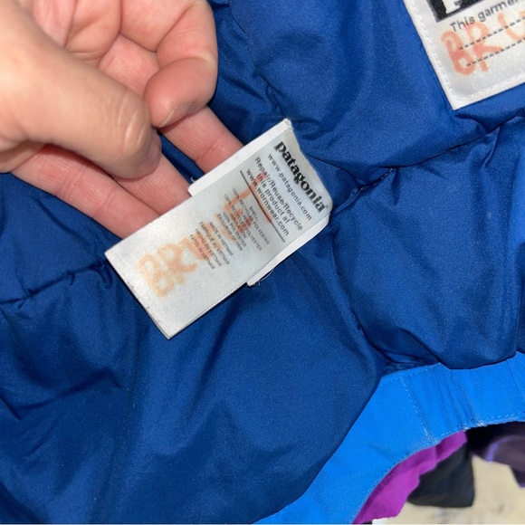 Patagonia Bright Blue Hooded Jacket - Picture 5 of 5
